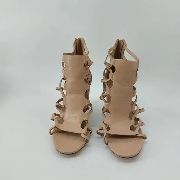 Aldo Astodia Rugby Tan women's Strappy Block Heels Sandals Size 8 B - Picture 15 of 16